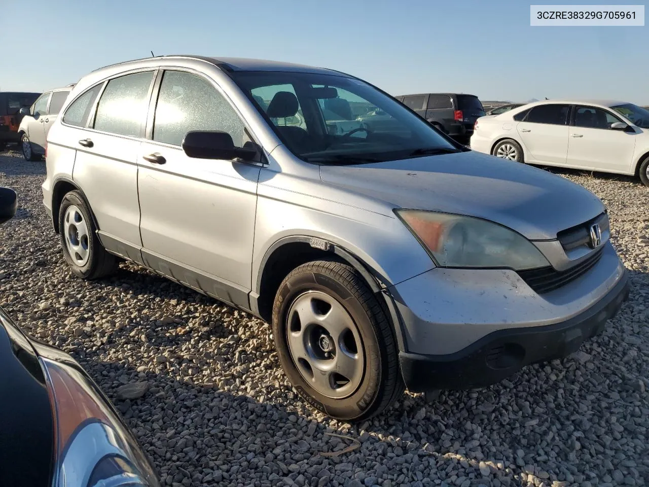 2009 Honda Cr-V Lx VIN: 3CZRE38329G705961 Lot: 75945904