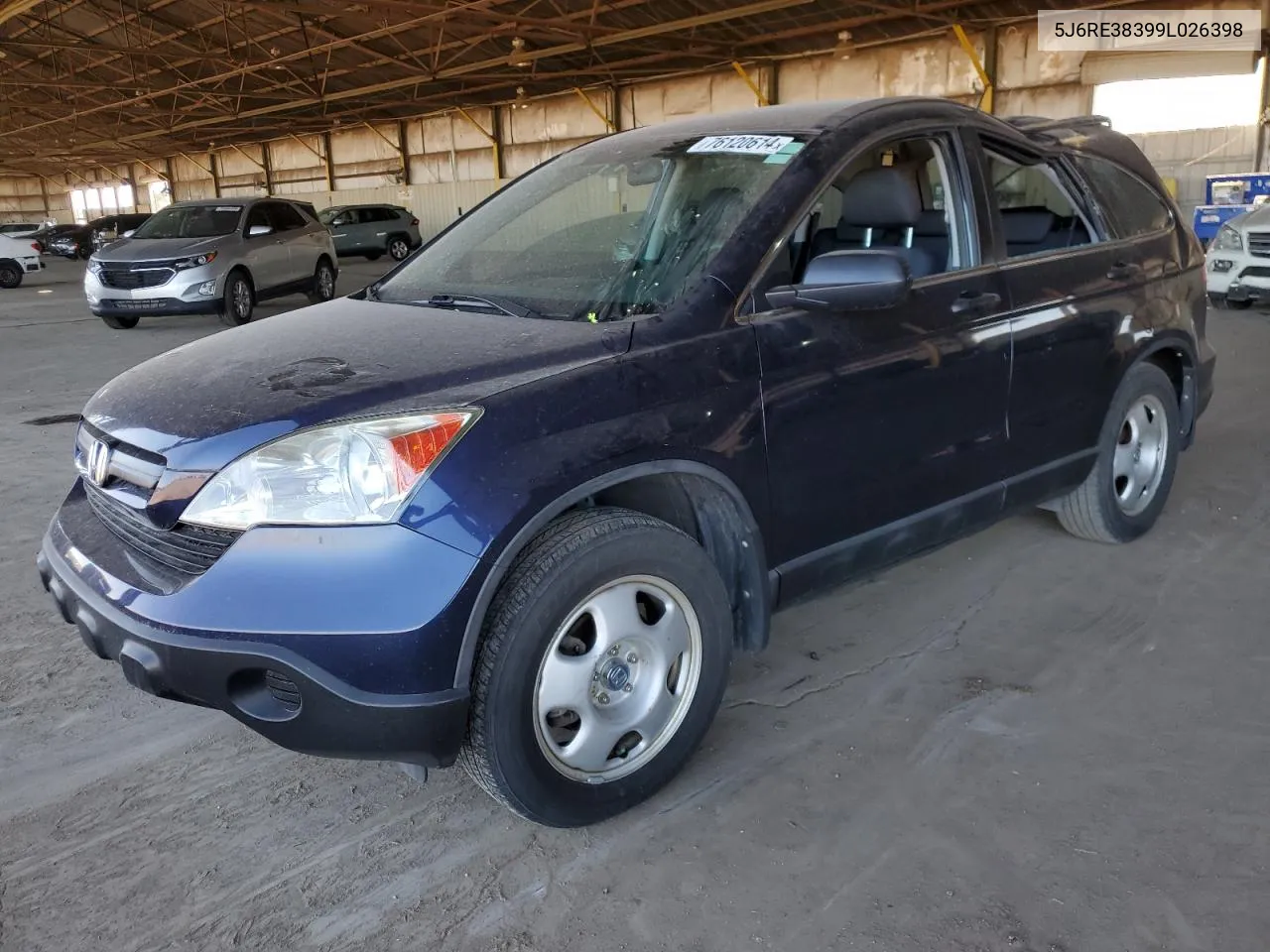 2009 Honda Cr-V Lx VIN: 5J6RE38399L026398 Lot: 76120614