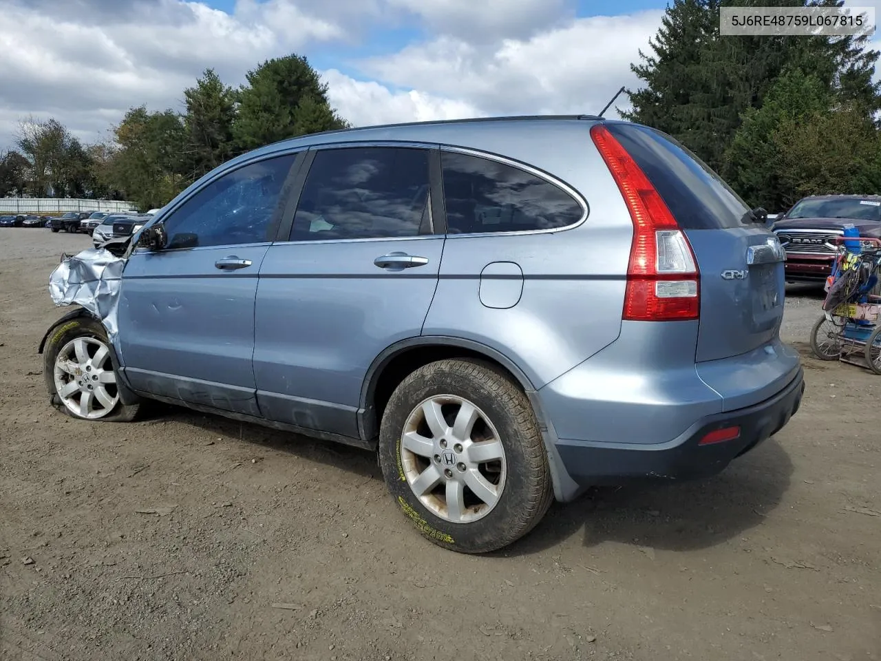 2009 Honda Cr-V Exl VIN: 5J6RE48759L067815 Lot: 76205614