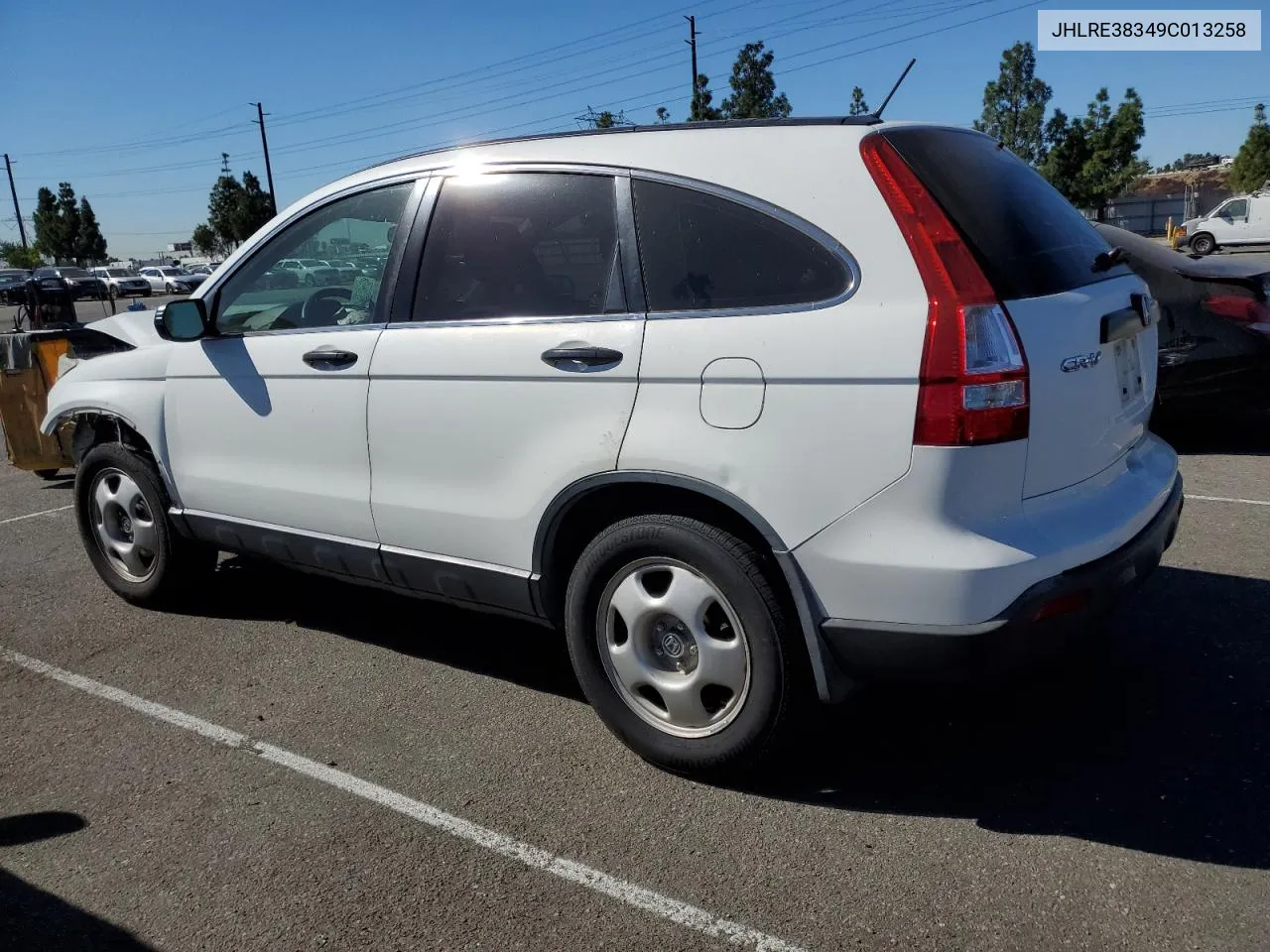 JHLRE38349C013258 2009 Honda Cr-V Lx