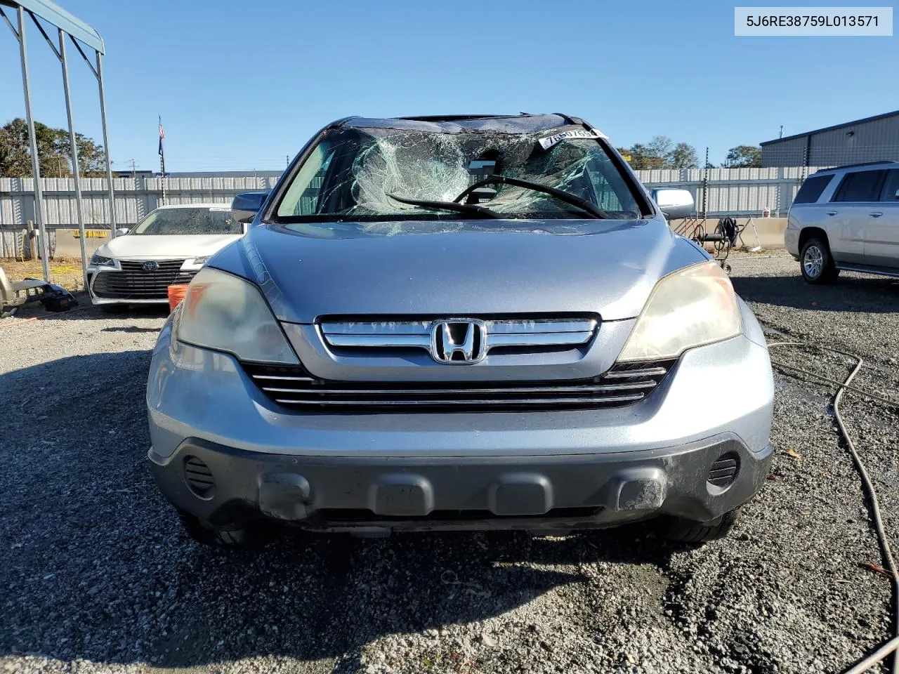 2009 Honda Cr-V Exl VIN: 5J6RE38759L013571 Lot: 76507694