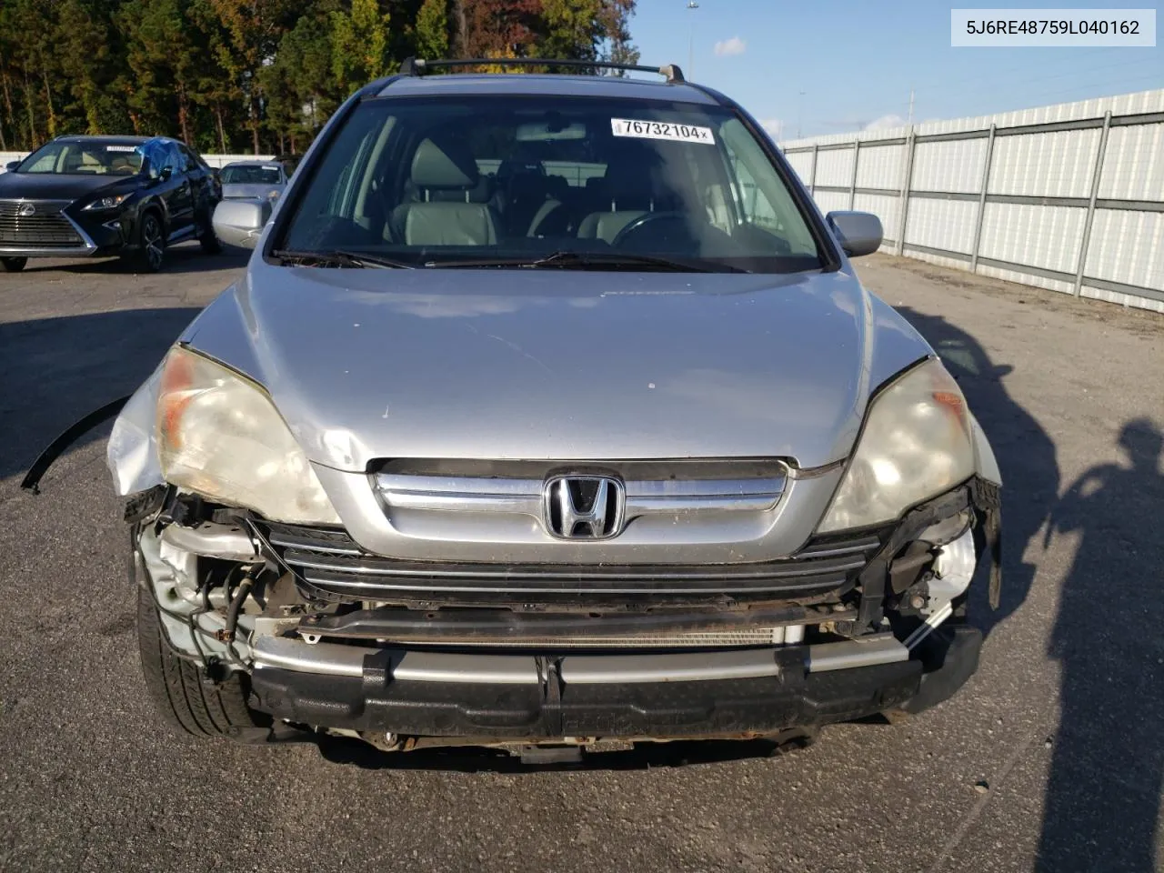 2009 Honda Cr-V Exl VIN: 5J6RE48759L040162 Lot: 76732104