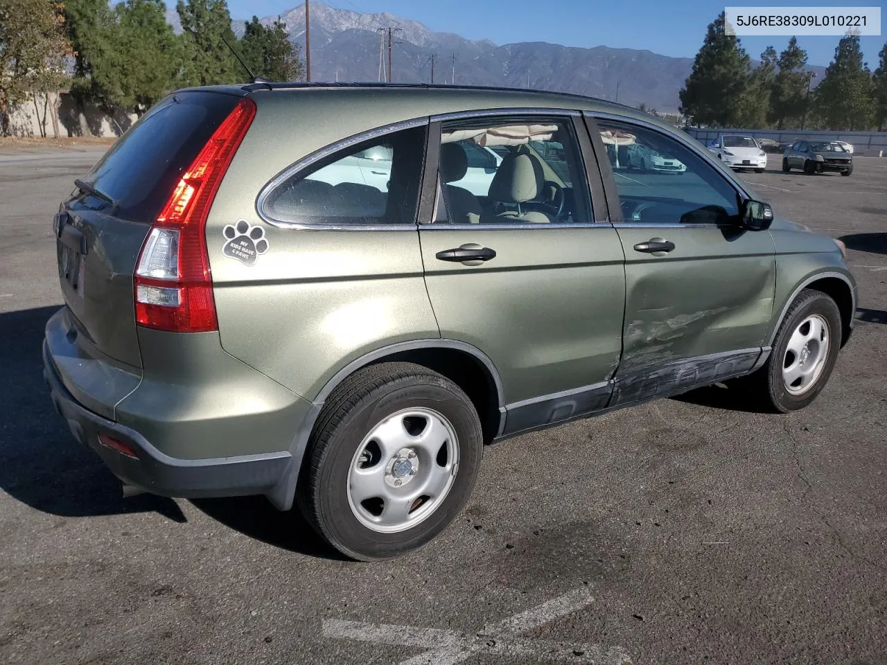 2009 Honda Cr-V Lx VIN: 5J6RE38309L010221 Lot: 76816444