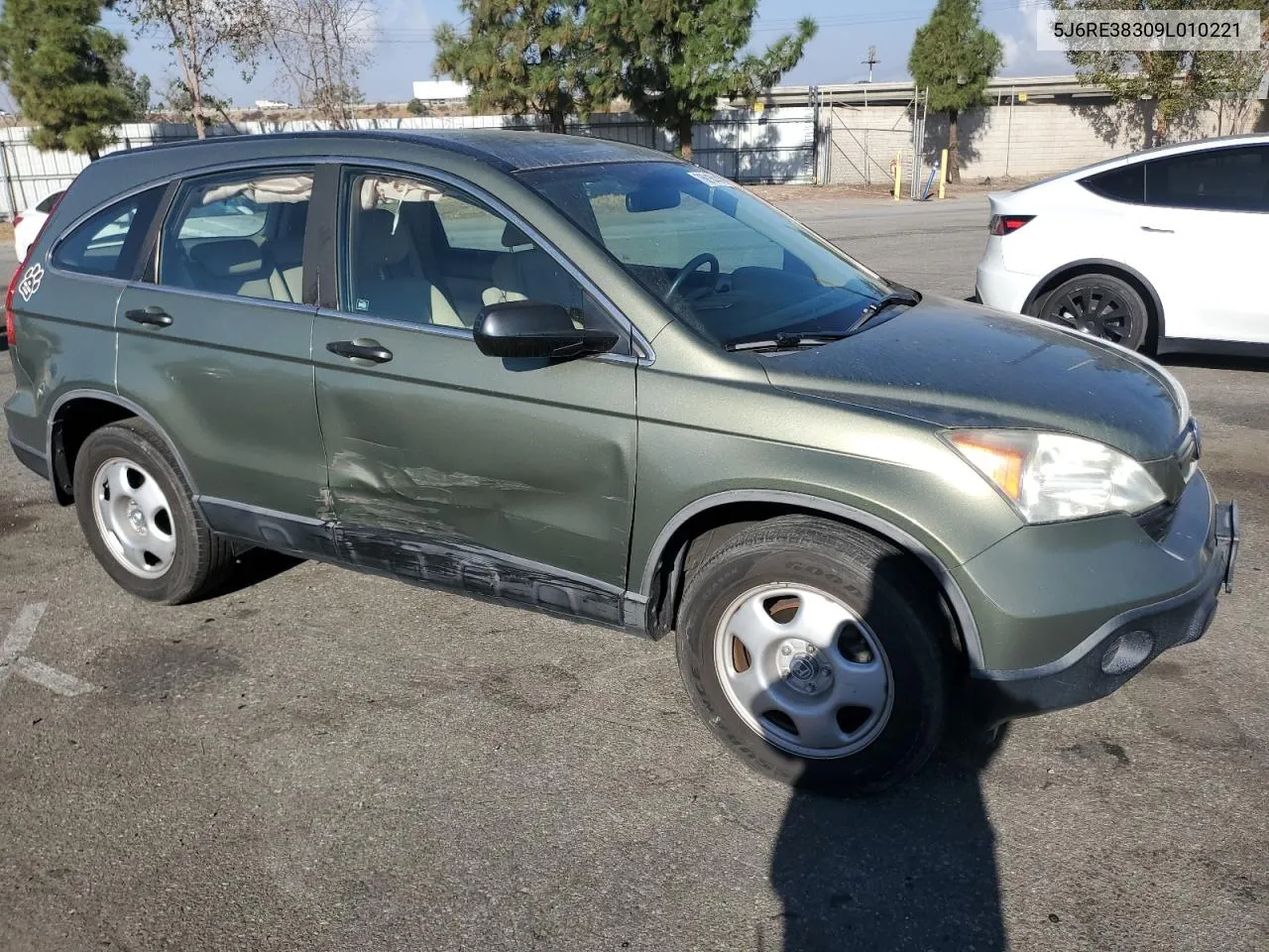 2009 Honda Cr-V Lx VIN: 5J6RE38309L010221 Lot: 76816444