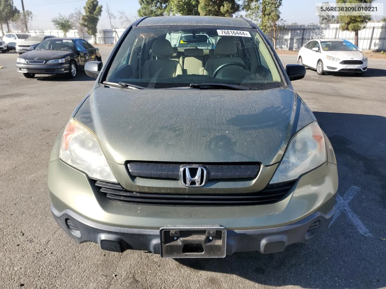 2009 Honda Cr-V Lx VIN: 5J6RE38309L010221 Lot: 76816444