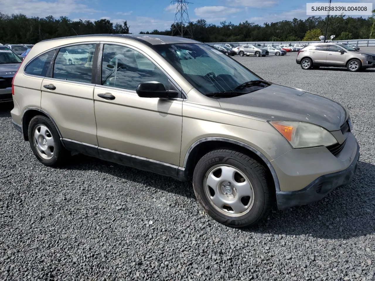 5J6RE38339L004008 2009 Honda Cr-V Lx