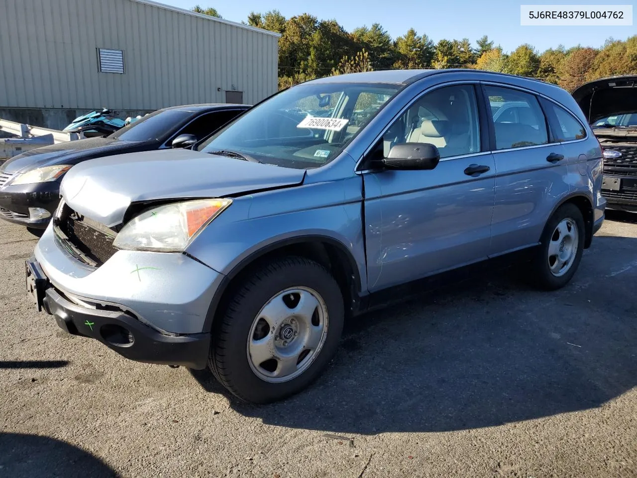 2009 Honda Cr-V Lx VIN: 5J6RE48379L004762 Lot: 76900634