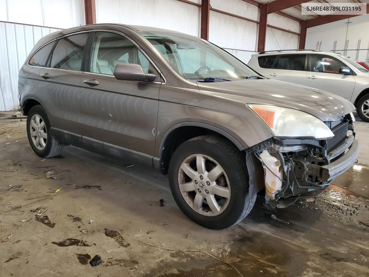 5J6RE48789L031195 2009 Honda Cr-V Exl