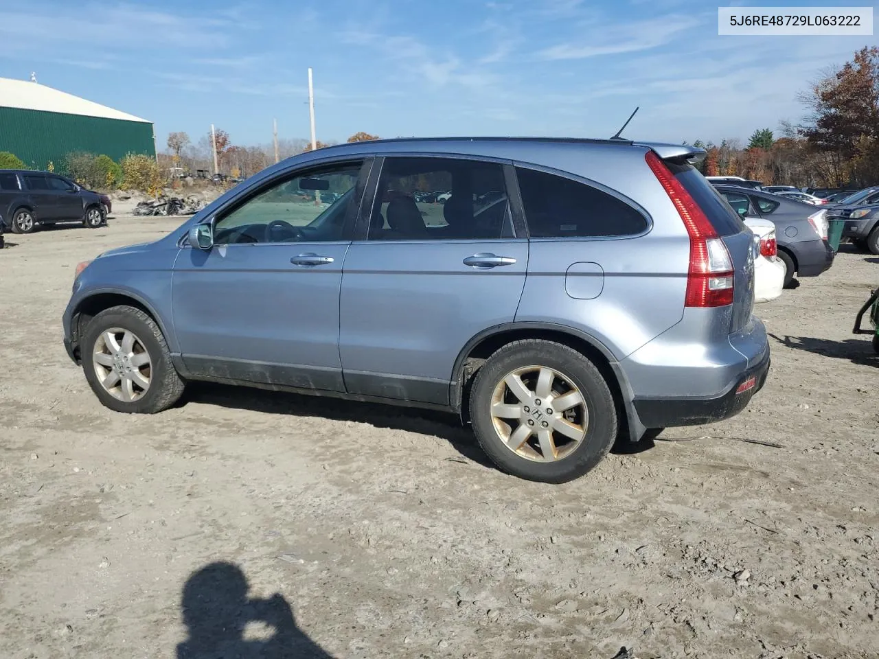 2009 Honda Cr-V Exl VIN: 5J6RE48729L063222 Lot: 77097094