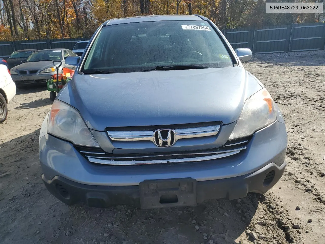 2009 Honda Cr-V Exl VIN: 5J6RE48729L063222 Lot: 77097094