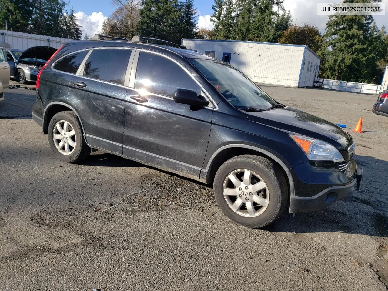 2009 Honda Cr-V Ex VIN: JHLRE38529C010358 Lot: 77132454