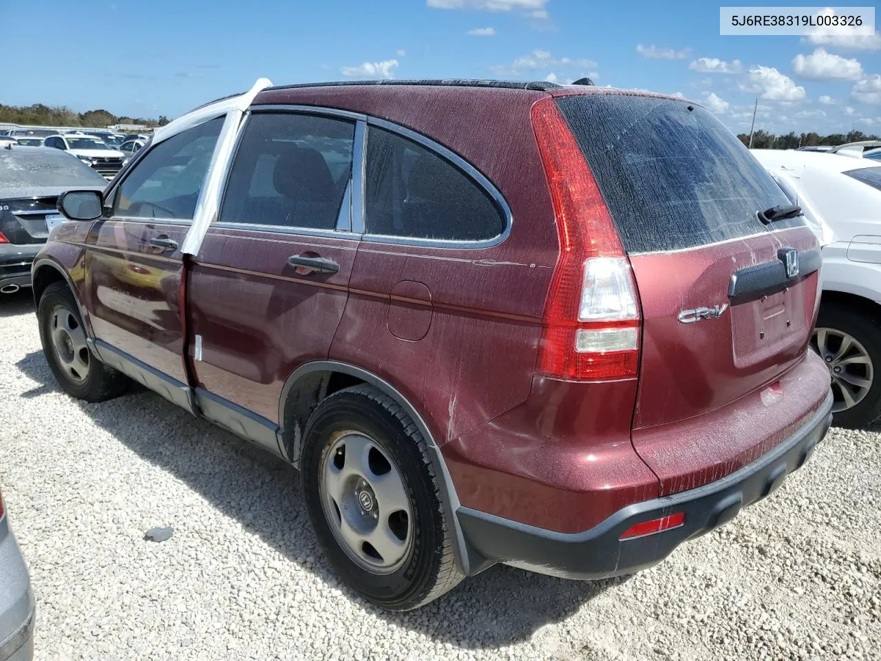 2009 Honda Cr-V Lx VIN: 5J6RE38319L003326 Lot: 77206744