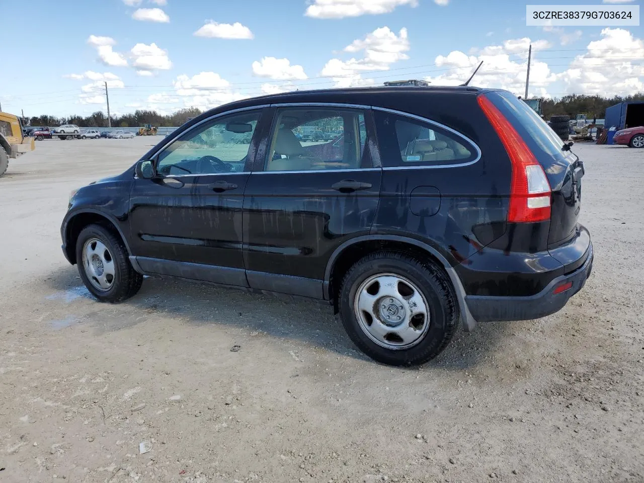 2009 Honda Cr-V Lx VIN: 3CZRE38379G703624 Lot: 77449294