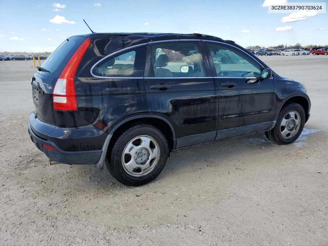 2009 Honda Cr-V Lx VIN: 3CZRE38379G703624 Lot: 77449294