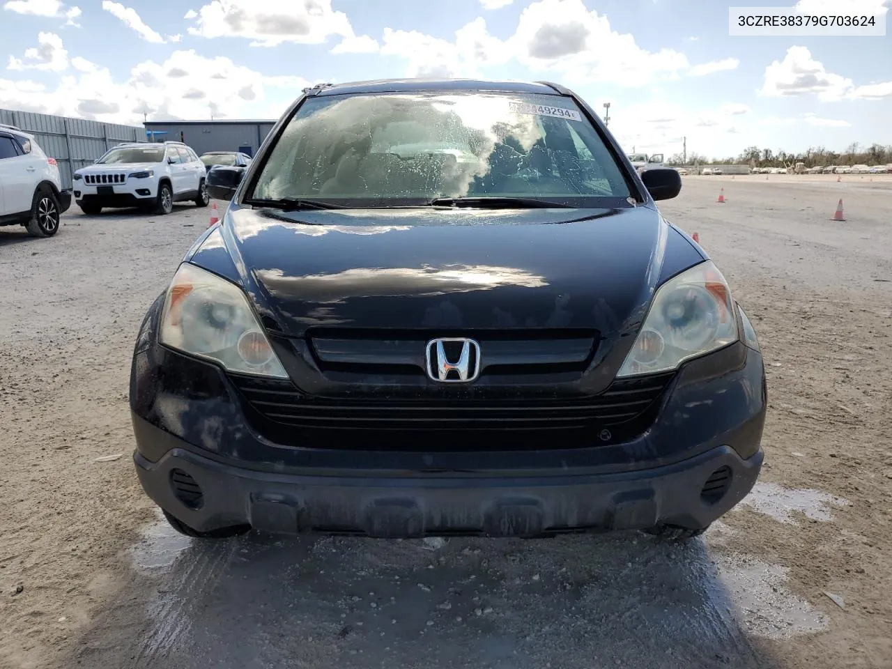 2009 Honda Cr-V Lx VIN: 3CZRE38379G703624 Lot: 77449294