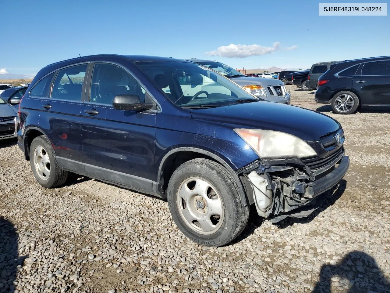 2009 Honda Cr-V Lx VIN: 5J6RE48319L048224 Lot: 77572204