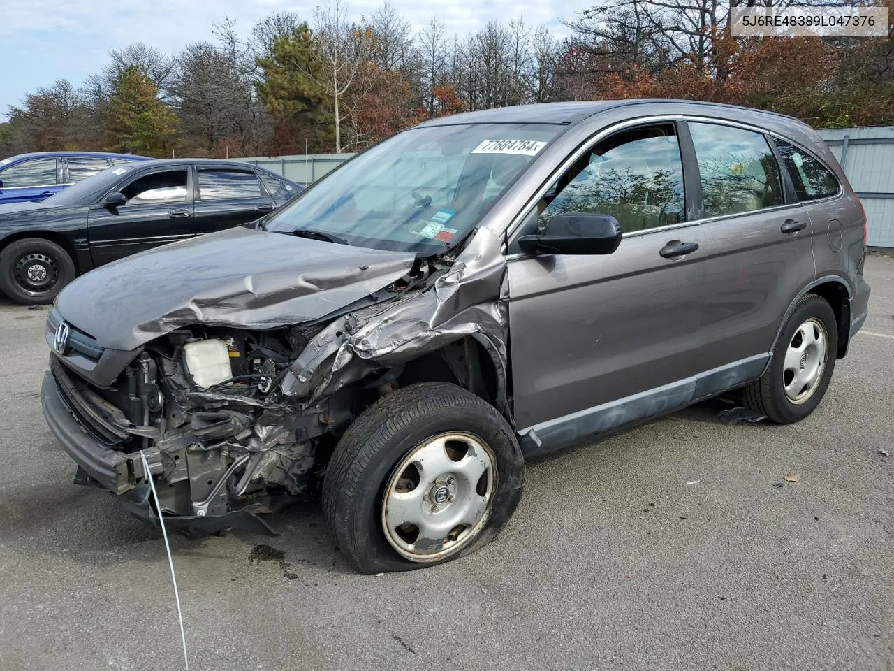 2009 Honda Cr-V Lx VIN: 5J6RE48389L047376 Lot: 77684784