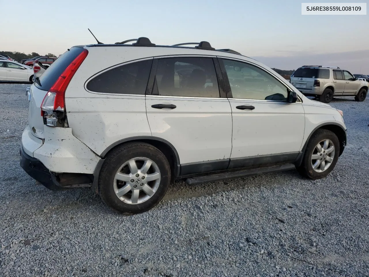 2009 Honda Cr-V Ex VIN: 5J6RE38559L008109 Lot: 77898394