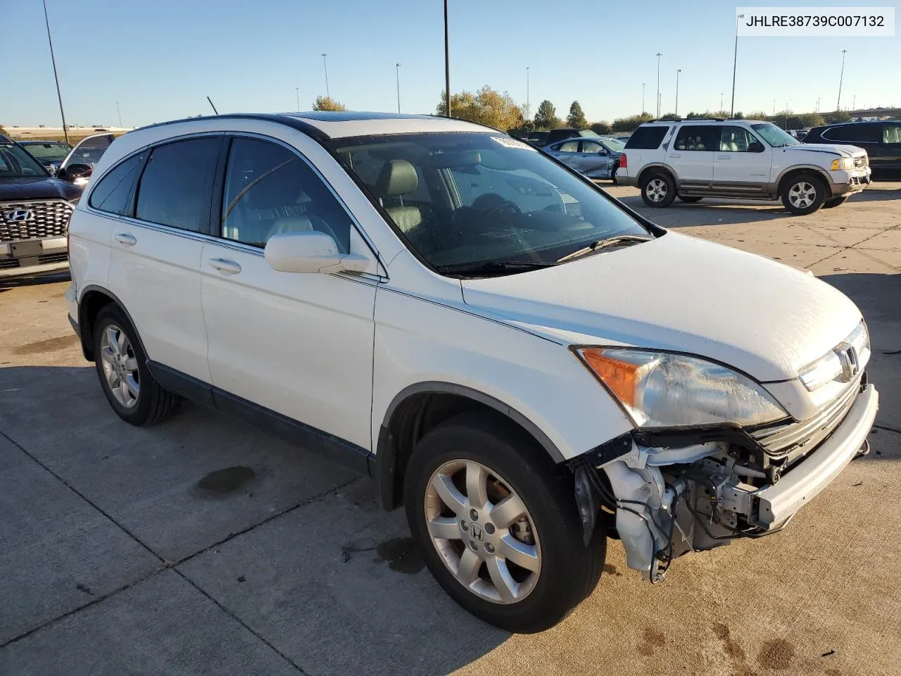 2009 Honda Cr-V Exl VIN: JHLRE38739C007132 Lot: 78016914