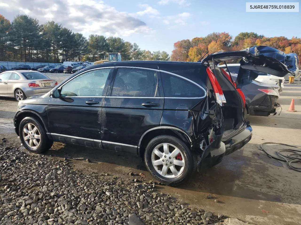 2009 Honda Cr-V Exl VIN: 5J6RE48759L018839 Lot: 78194334