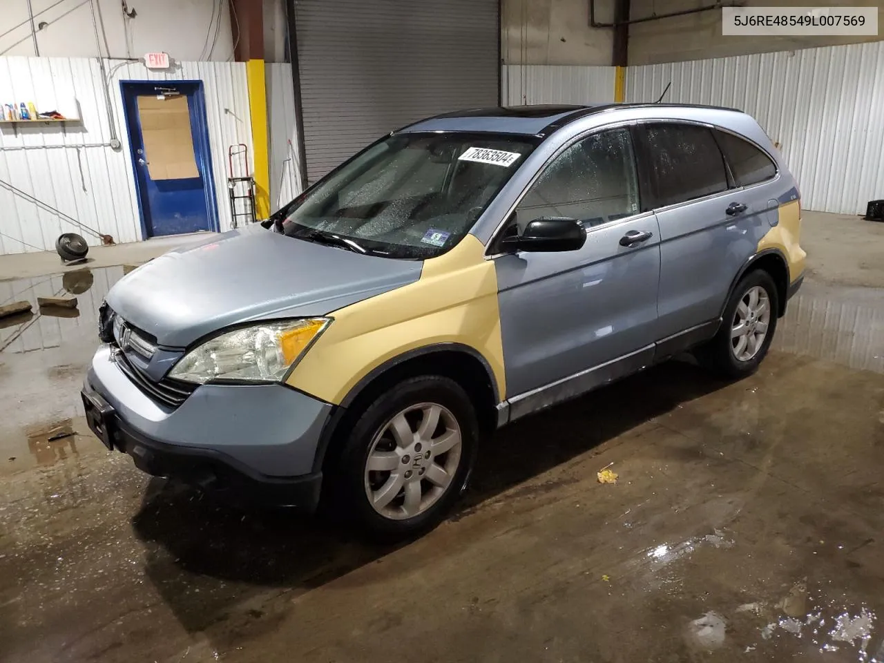 2009 Honda Cr-V Ex VIN: 5J6RE48549L007569 Lot: 78363504