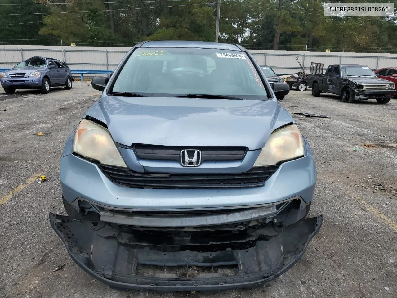 2009 Honda Cr-V Lx VIN: 5J6RE38319L008266 Lot: 78489894