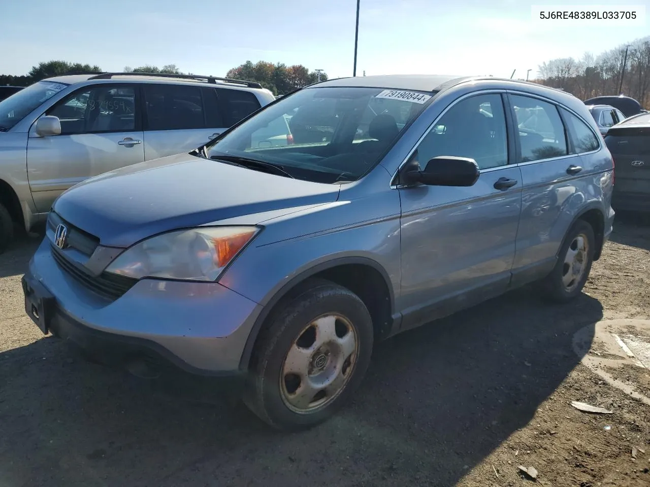 2009 Honda Cr-V Lx VIN: 5J6RE48389L033705 Lot: 79190844