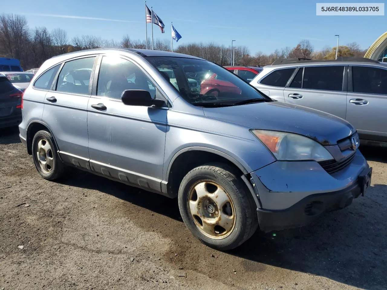 2009 Honda Cr-V Lx VIN: 5J6RE48389L033705 Lot: 79190844