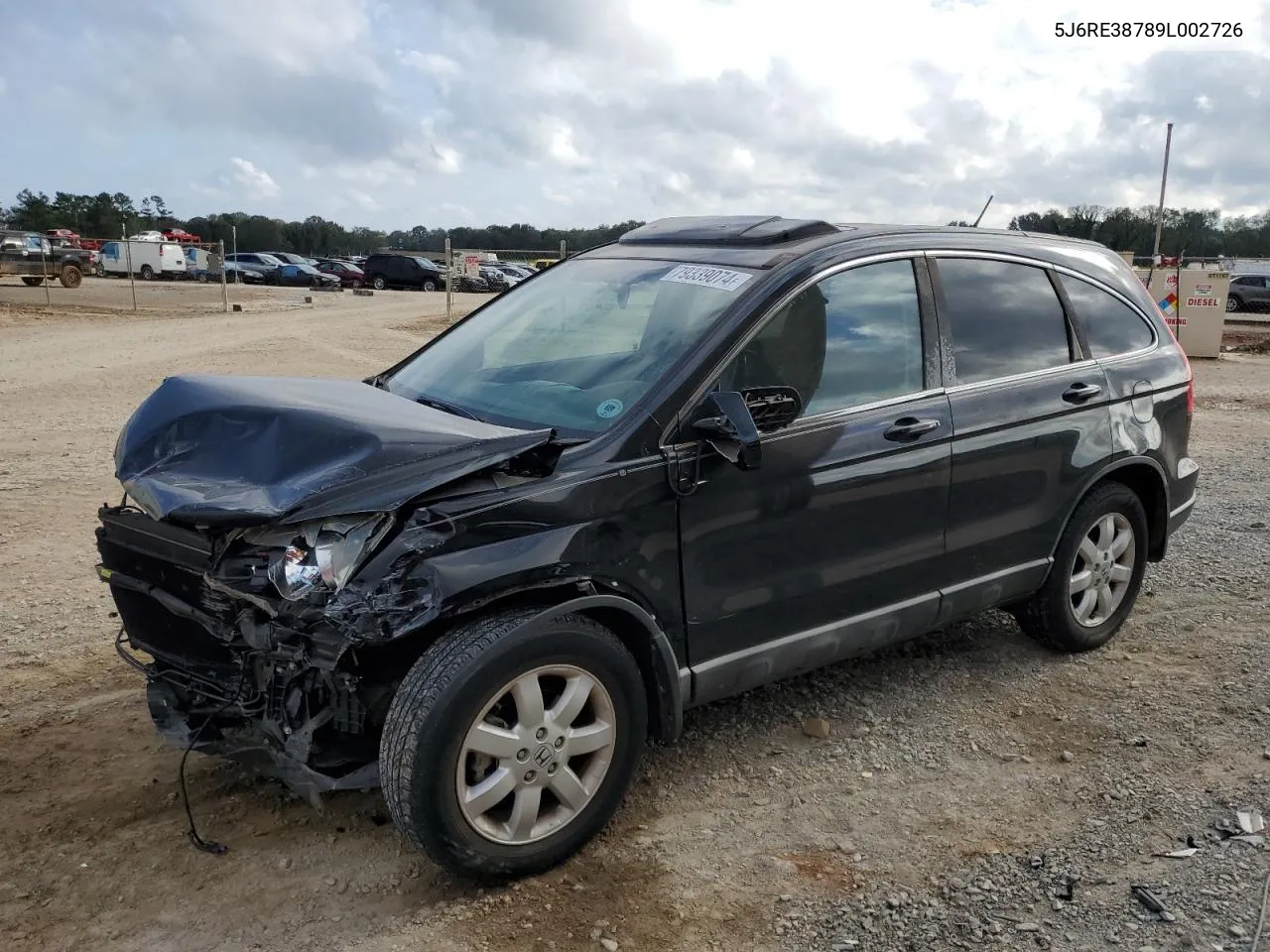 2009 Honda Cr-V Exl VIN: 5J6RE38789L002726 Lot: 79339074