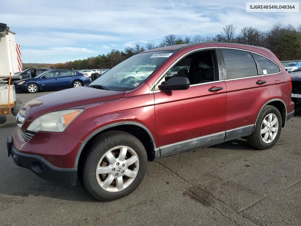 2009 Honda Cr-V Ex VIN: 5J6RE48549L048364 Lot: 80268004