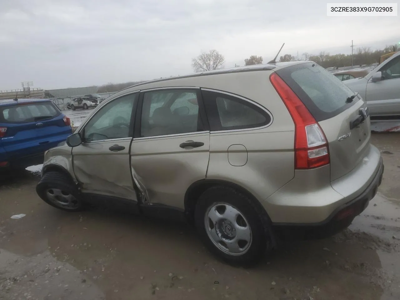 2009 Honda Cr-V Lx VIN: 3CZRE383X9G702905 Lot: 80557574