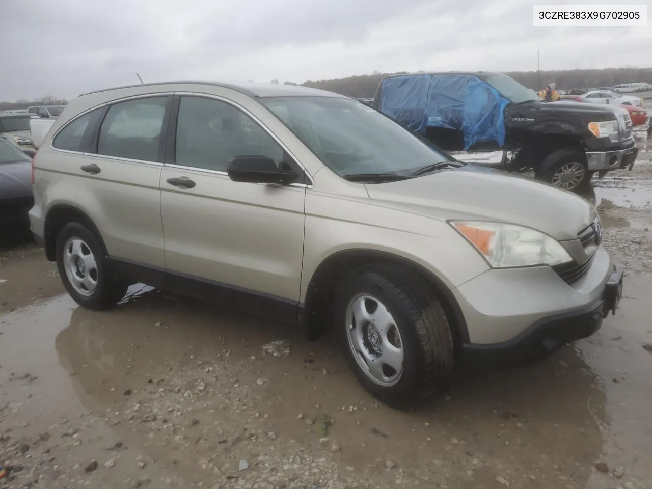 2009 Honda Cr-V Lx VIN: 3CZRE383X9G702905 Lot: 80557574