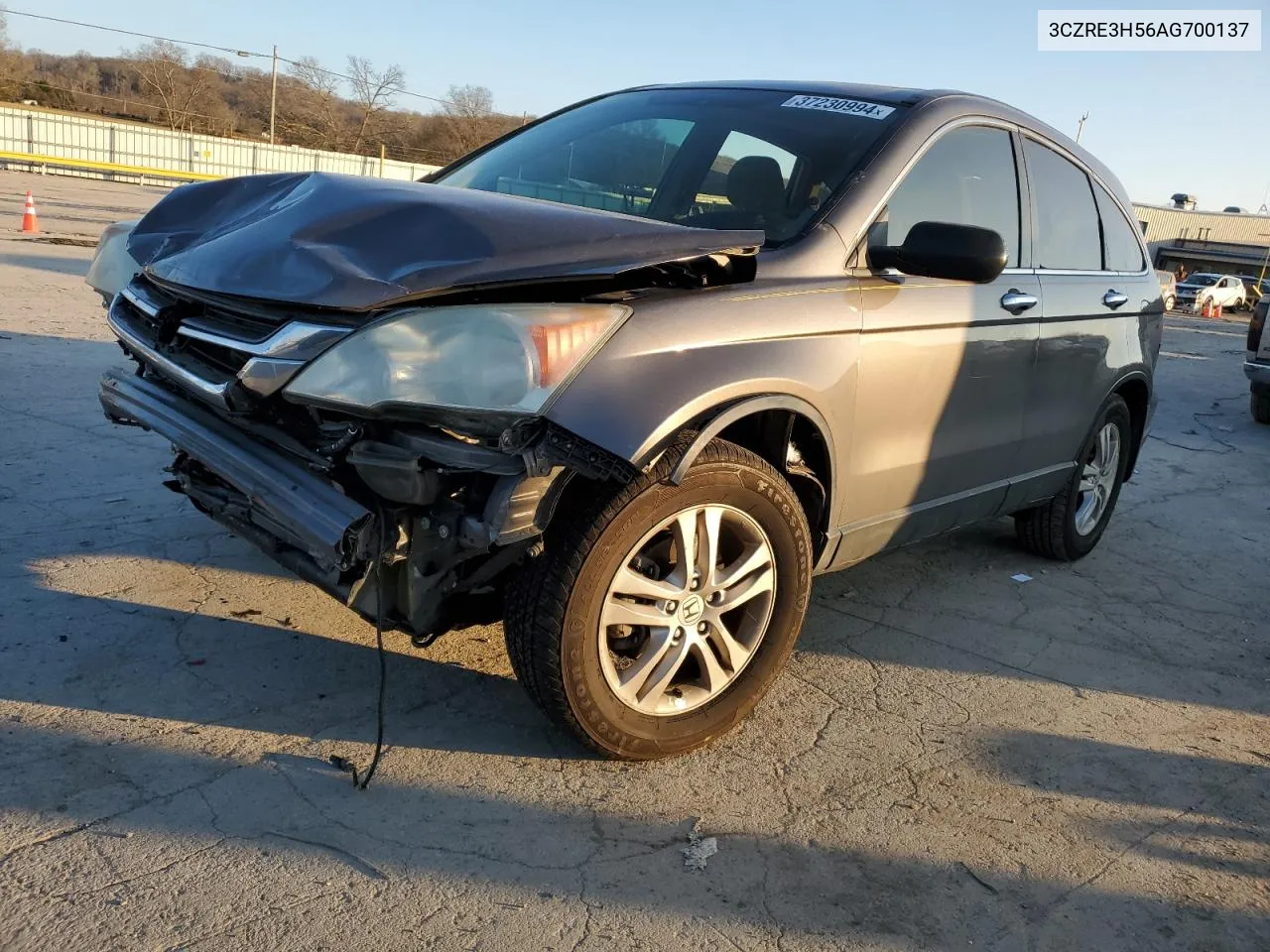 2010 Honda Cr-V Ex VIN: 3CZRE3H56AG700137 Lot: 37230994