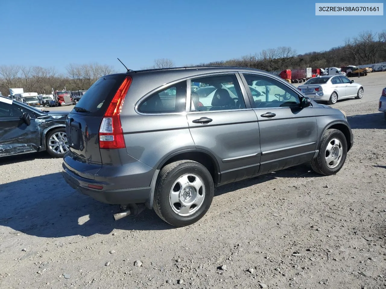 2010 Honda Cr-V Lx VIN: 3CZRE3H38AG701661 Lot: 47746004