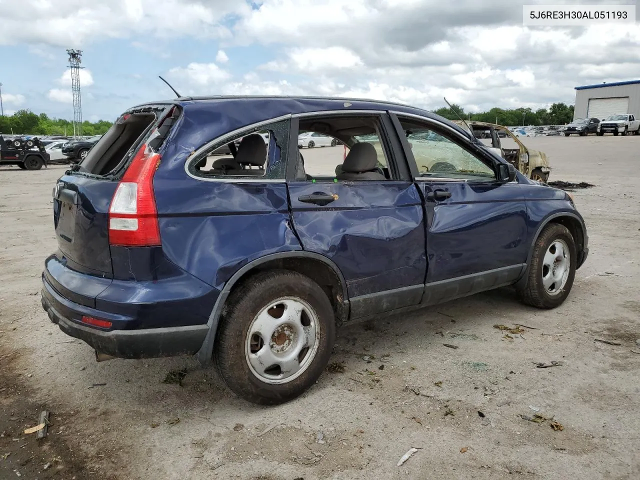 2010 Honda Cr-V Lx VIN: 5J6RE3H30AL051193 Lot: 53583954