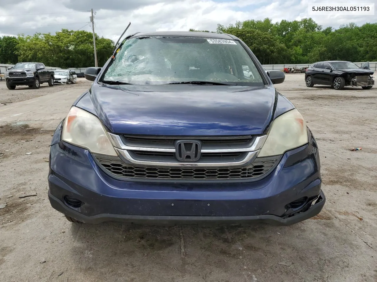 2010 Honda Cr-V Lx VIN: 5J6RE3H30AL051193 Lot: 53583954