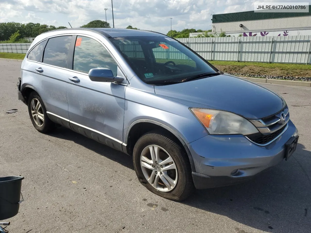 2010 Honda Cr-V Exl VIN: JHLRE4H77AC010786 Lot: 55953524