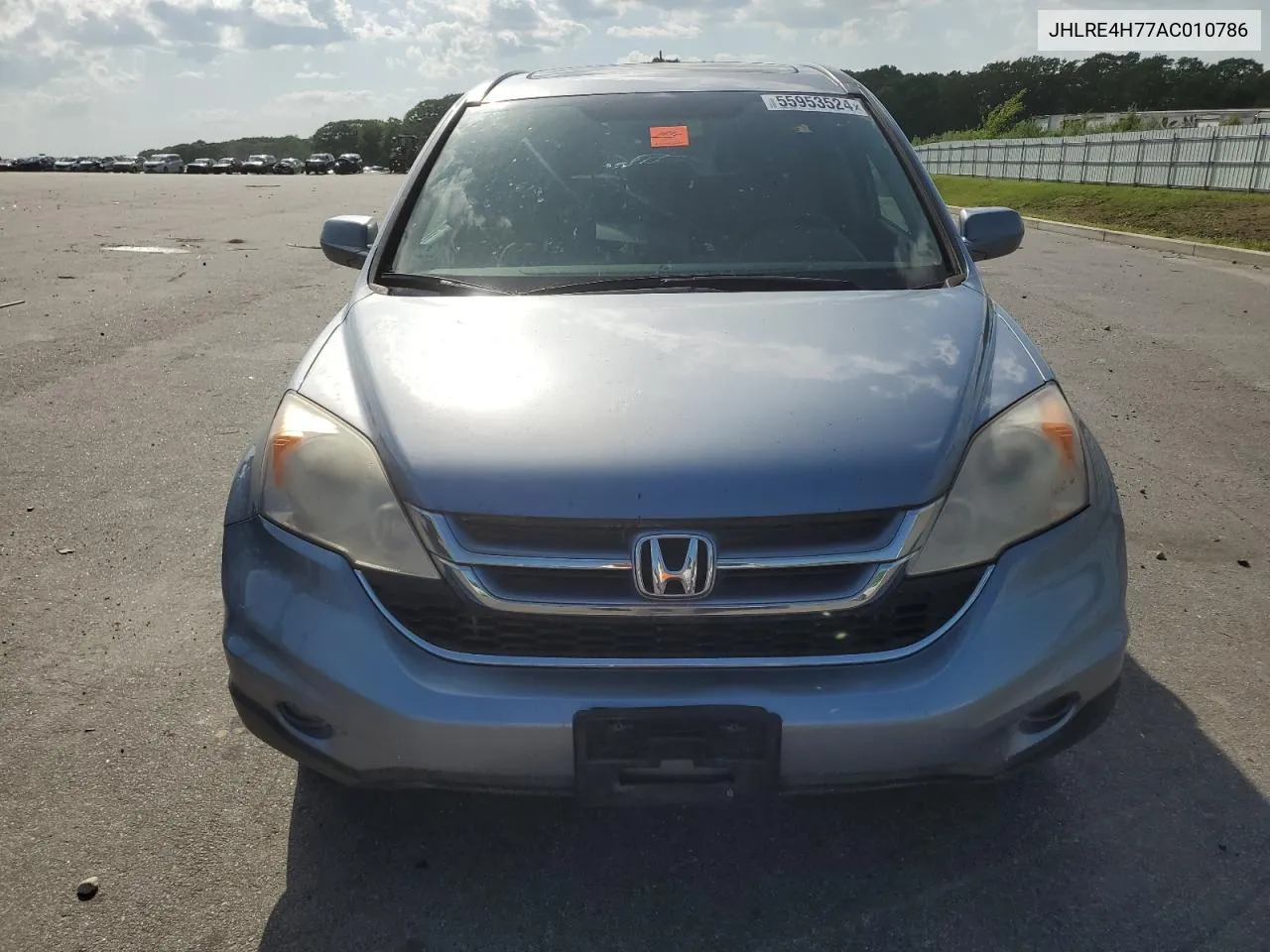 2010 Honda Cr-V Exl VIN: JHLRE4H77AC010786 Lot: 55953524