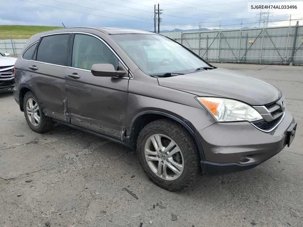 2010 Honda Cr-V Exl VIN: 5J6RE4H74AL033496 Lot: 58558004