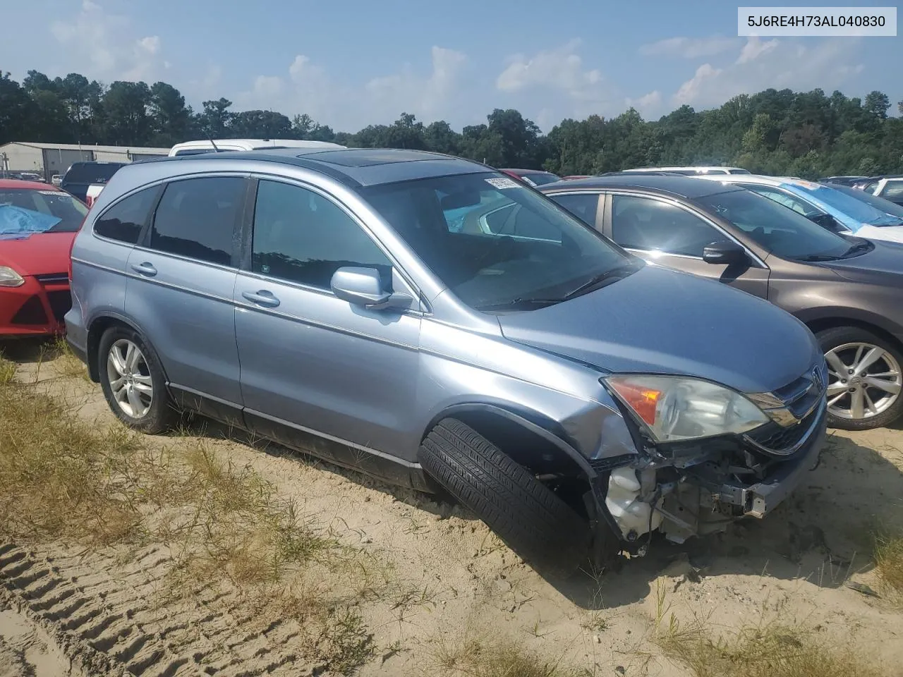 2010 Honda Cr-V Exl VIN: 5J6RE4H73AL040830 Lot: 59790574