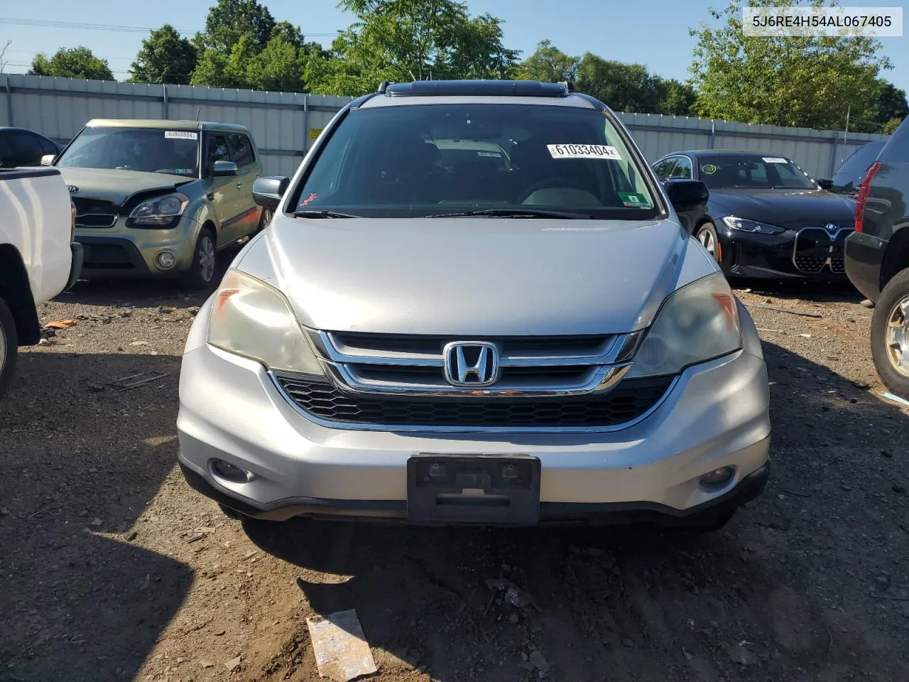 2010 Honda Cr-V Ex VIN: 5J6RE4H54AL067405 Lot: 61033404