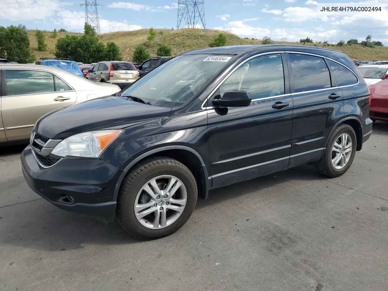 2010 Honda Cr-V Exl VIN: JHLRE4H79AC002494 Lot: 62446554