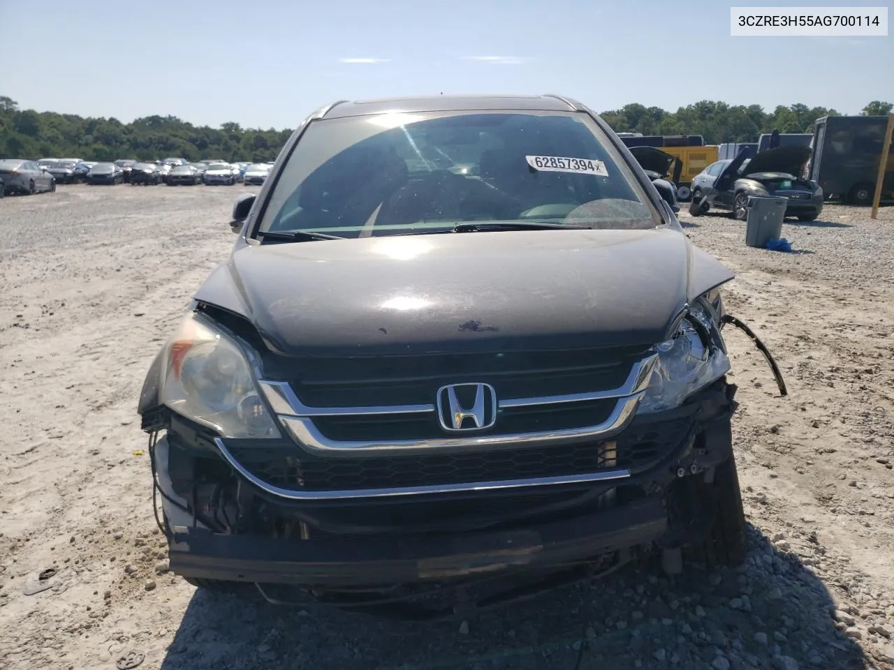 2010 Honda Cr-V Ex VIN: 3CZRE3H55AG700114 Lot: 62857394