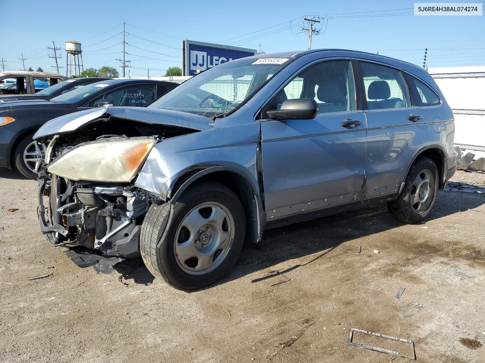 2010 Honda Cr-V Lx VIN: 5J6RE4H38AL074274 Lot: 63856034