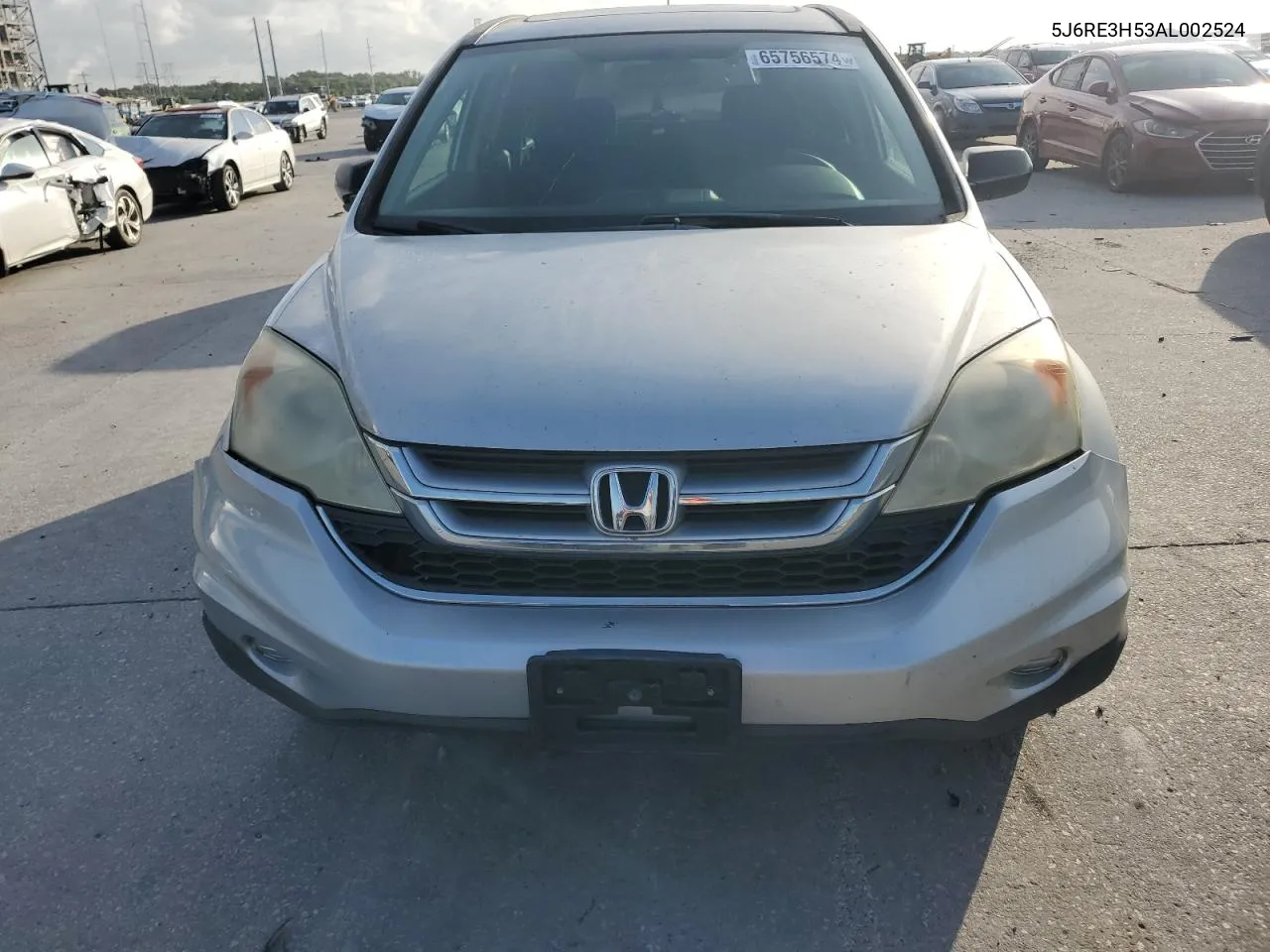 2010 Honda Cr-V Ex VIN: 5J6RE3H53AL002524 Lot: 65756574