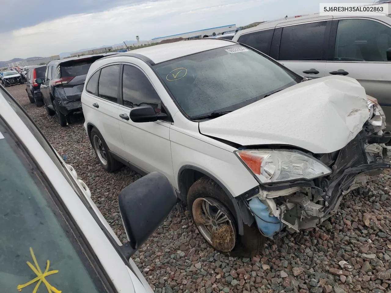 2010 Honda Cr-V Lx VIN: 5J6RE3H35AL002863 Lot: 66522954