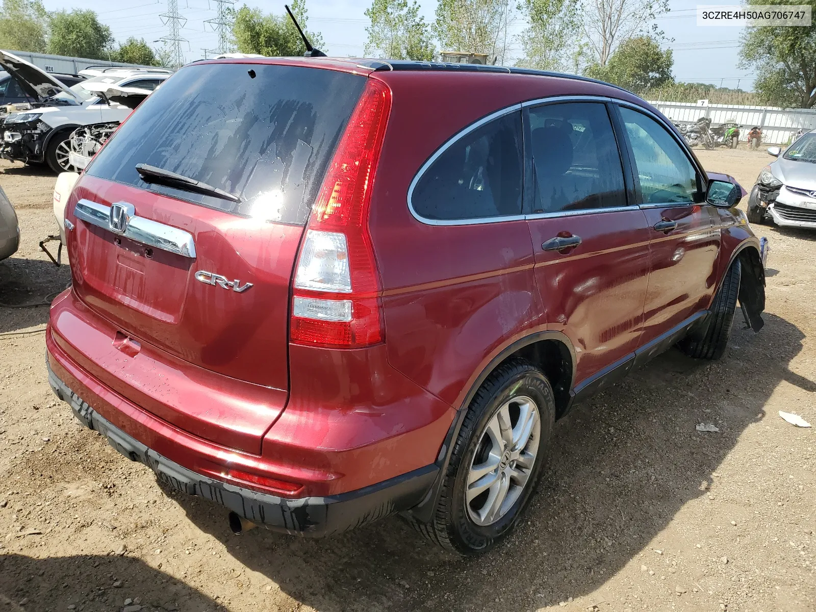 2010 Honda Cr-V Ex VIN: 3CZRE4H50AG706747 Lot: 68287614