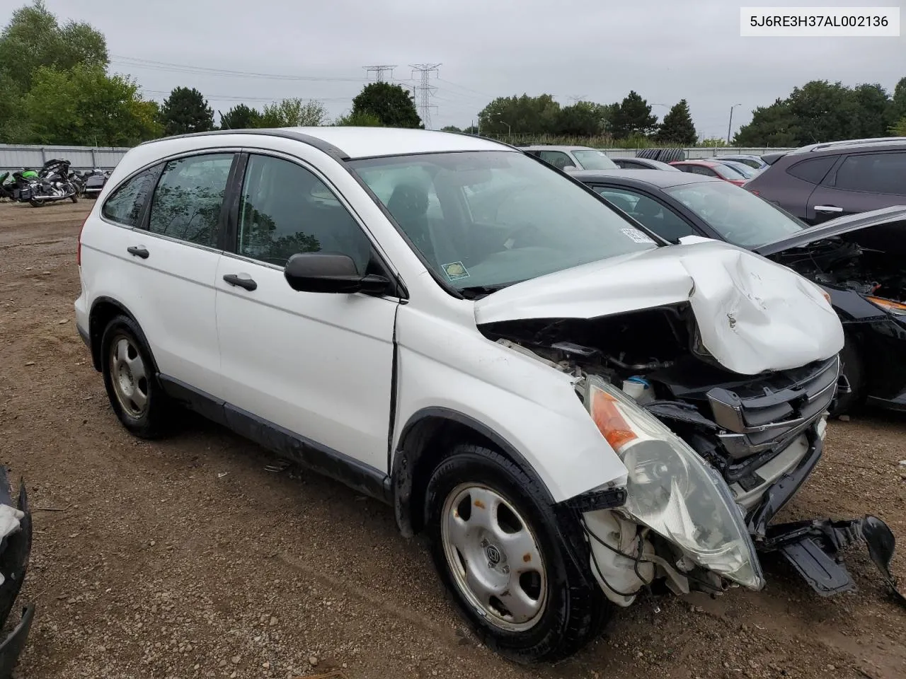 2010 Honda Cr-V Lx VIN: 5J6RE3H37AL002136 Lot: 69216434