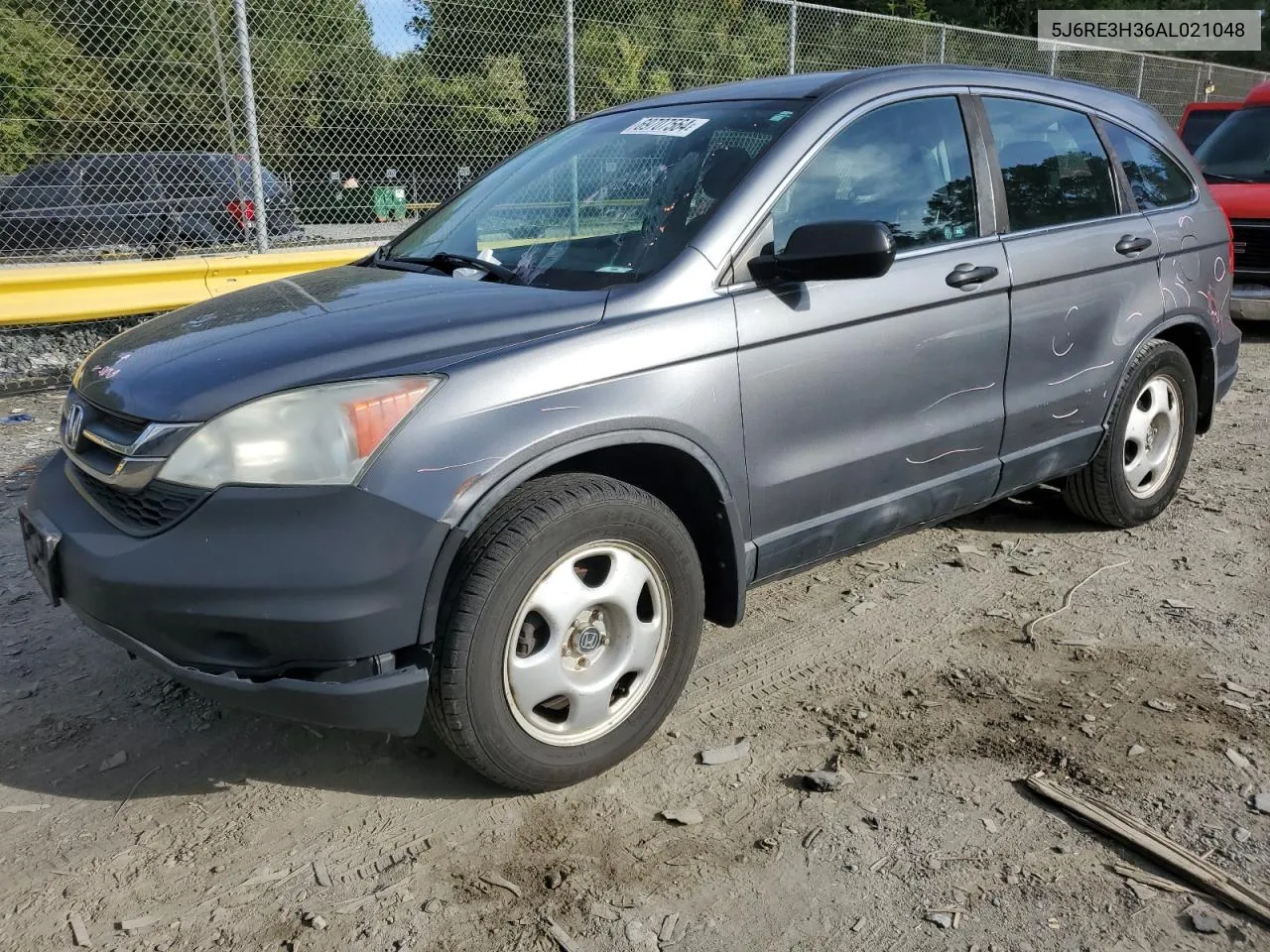 2010 Honda Cr-V Lx VIN: 5J6RE3H36AL021048 Lot: 69707564