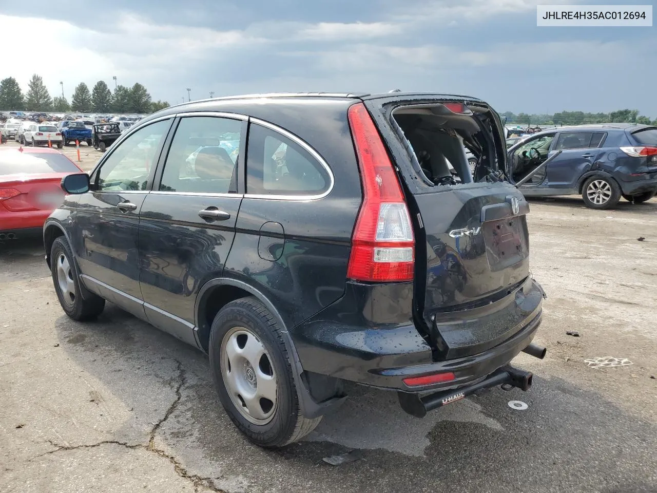 2010 Honda Cr-V Lx VIN: JHLRE4H35AC012694 Lot: 69819454